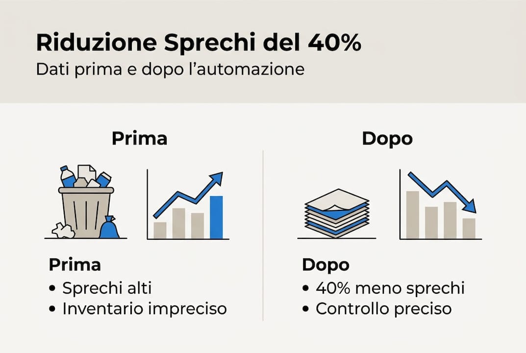 Grafico informativo sui risultati ottenuti grazie alla gestione automatizzata