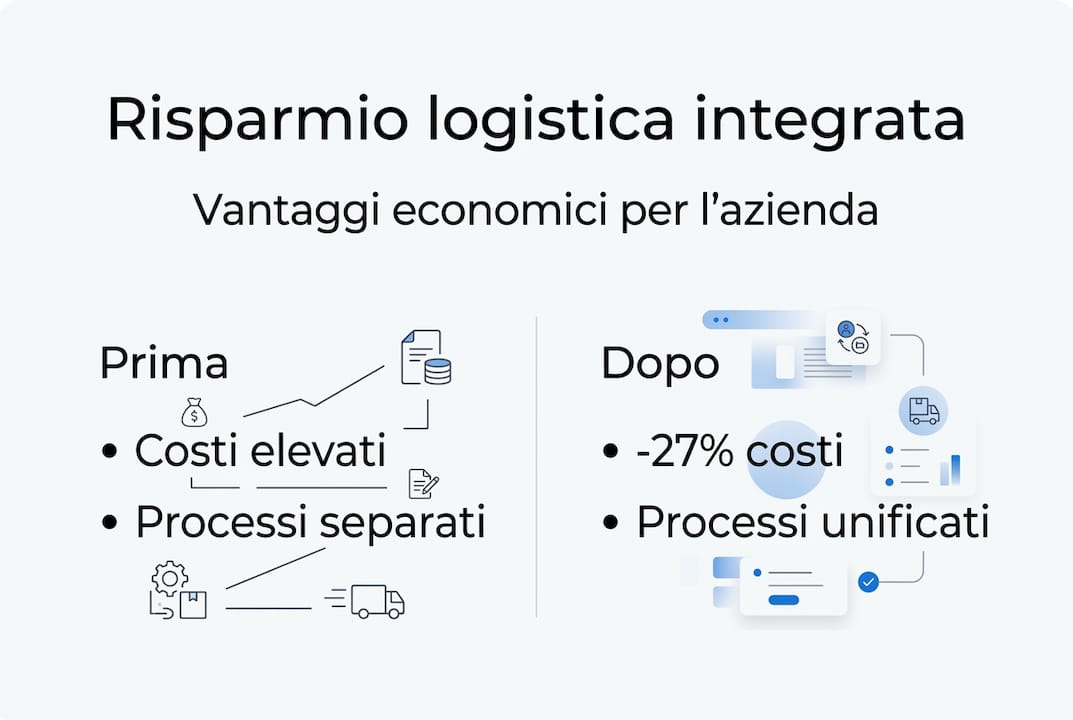 Infografica: i vantaggi economici della logistica integrata
