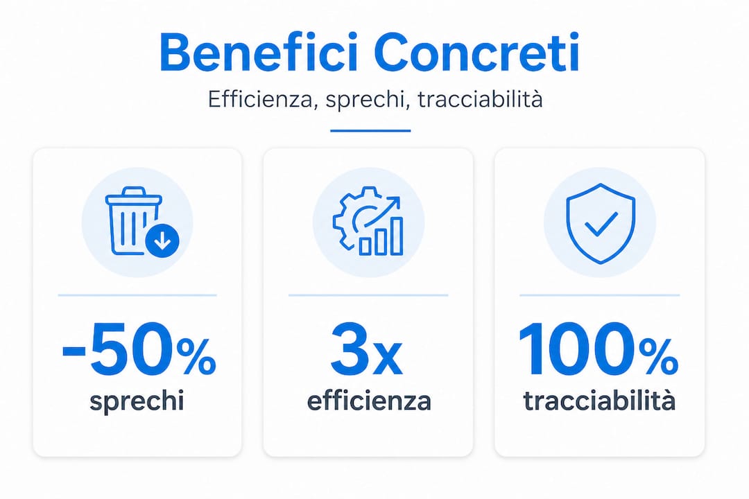 Infografica: tutti i vantaggi di una gestione efficace dei materiali in azienda