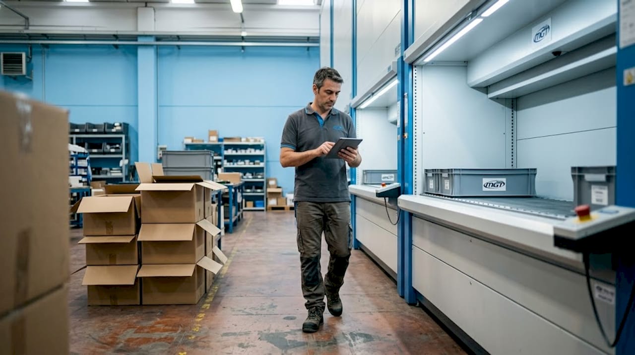 Addetto al controllo dei sistemi automatici di magazzino