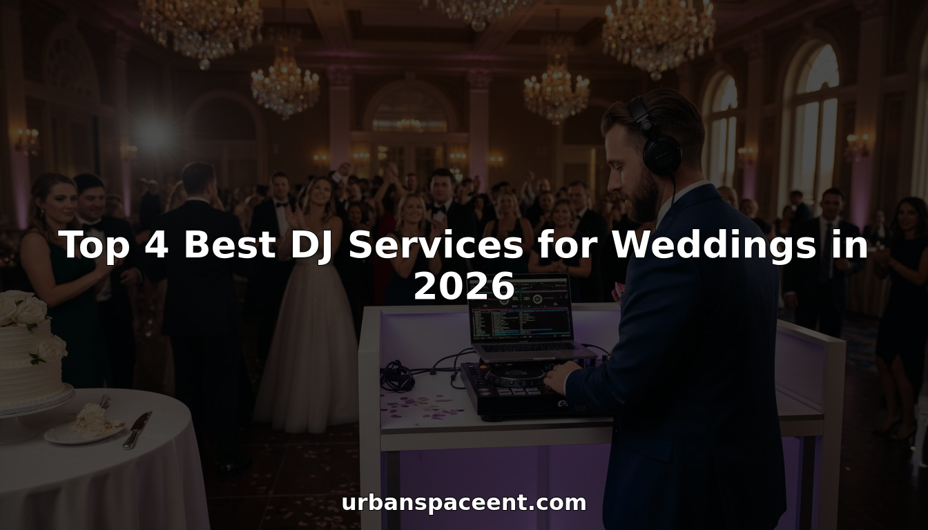 DJ energizing wedding dance floor party crowd