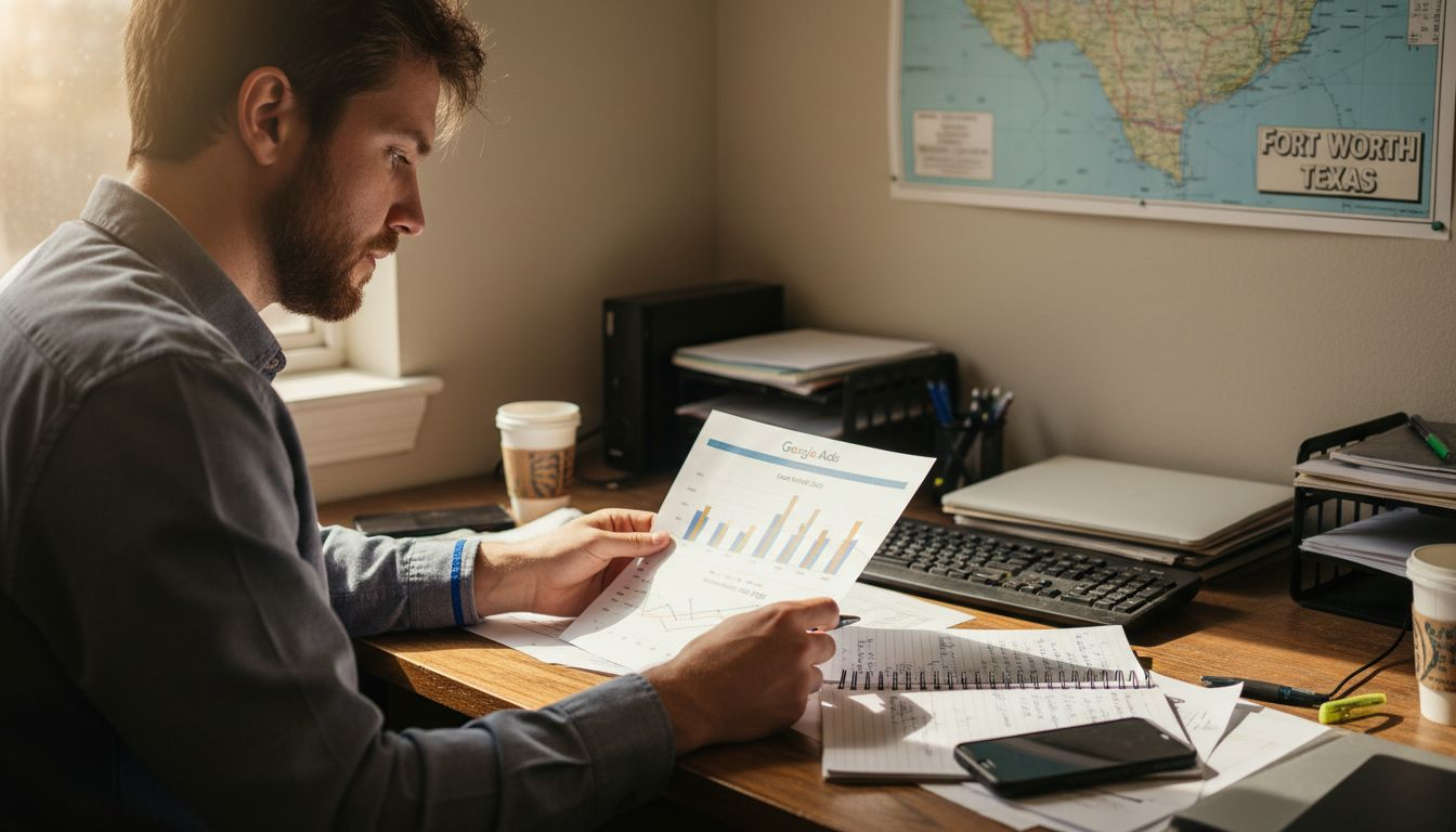 Strategist reviewing PPC lead quality report