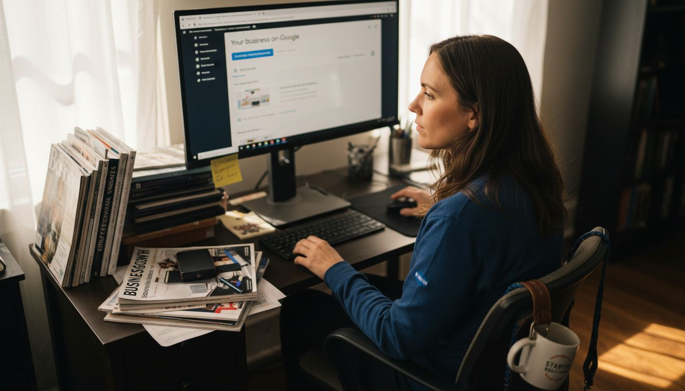 Optimizing Google Business Profile at workspace