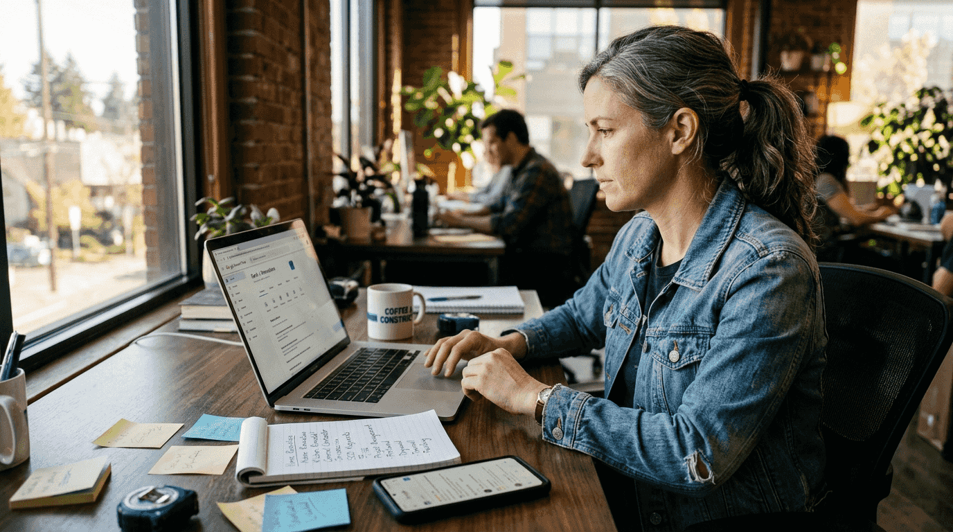 Contractor updates Google Business Profile details