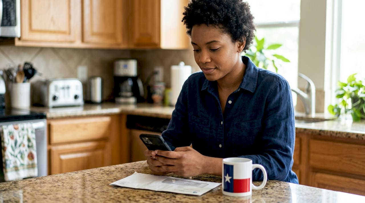 Customer checking mobile friendly plumbing website