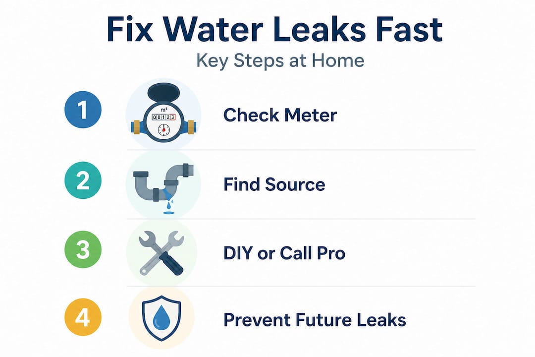 How to Find and Fix a Water Leak in Your Home Fast