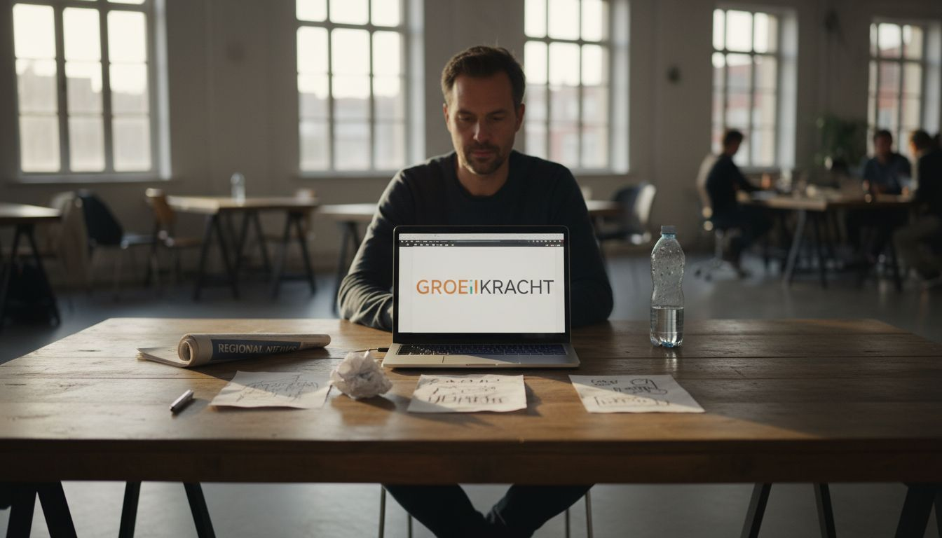 Ondernemer neemt naam en logo van het bedrijf onder de loep