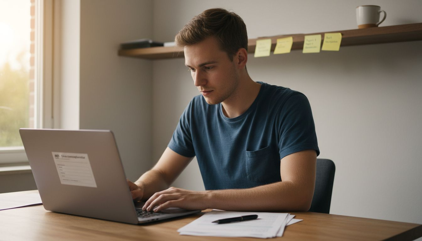 Man dient online een aanvraag in voor merkregistratie