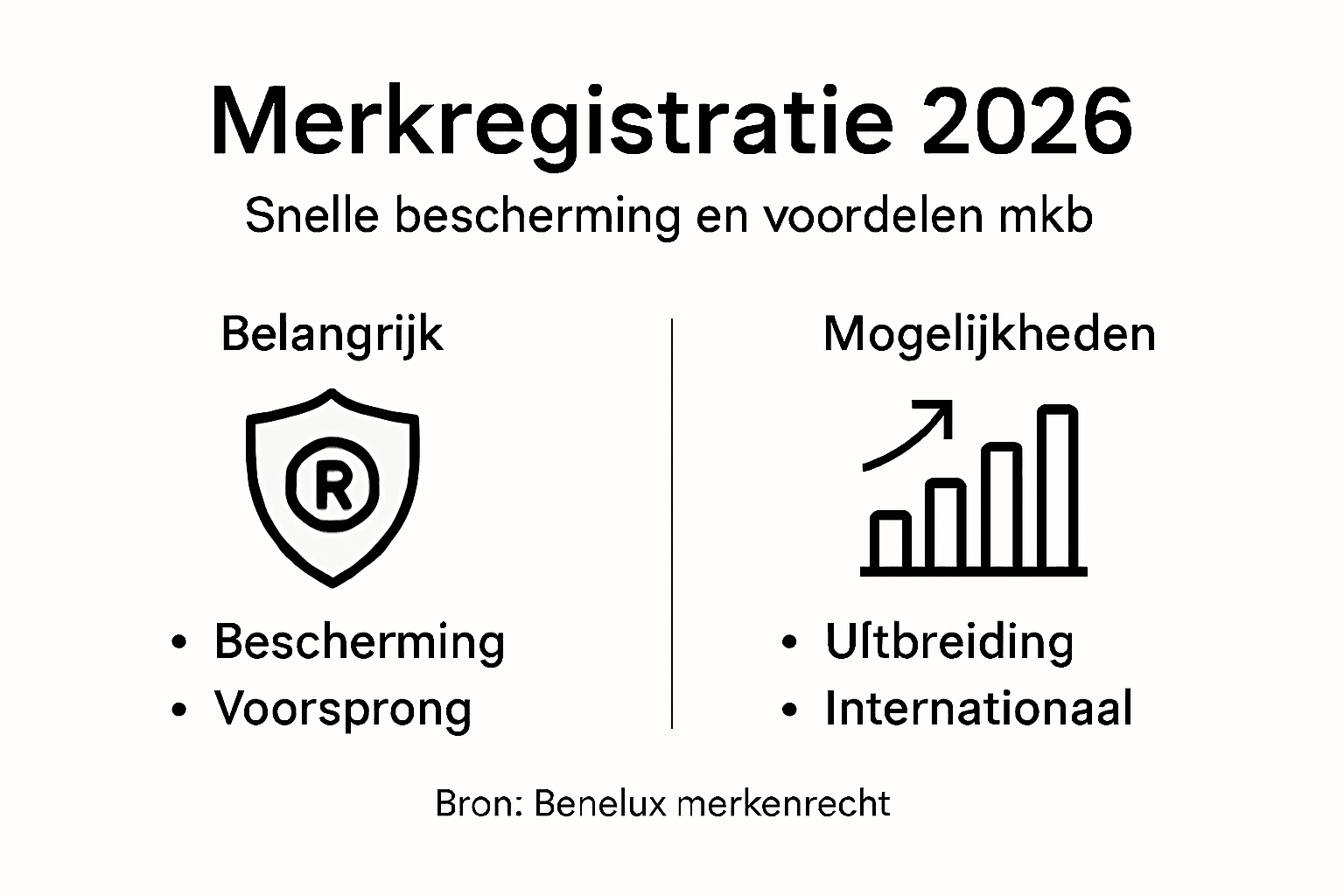 Infographic: de voordelen en kansen van merkregistratie