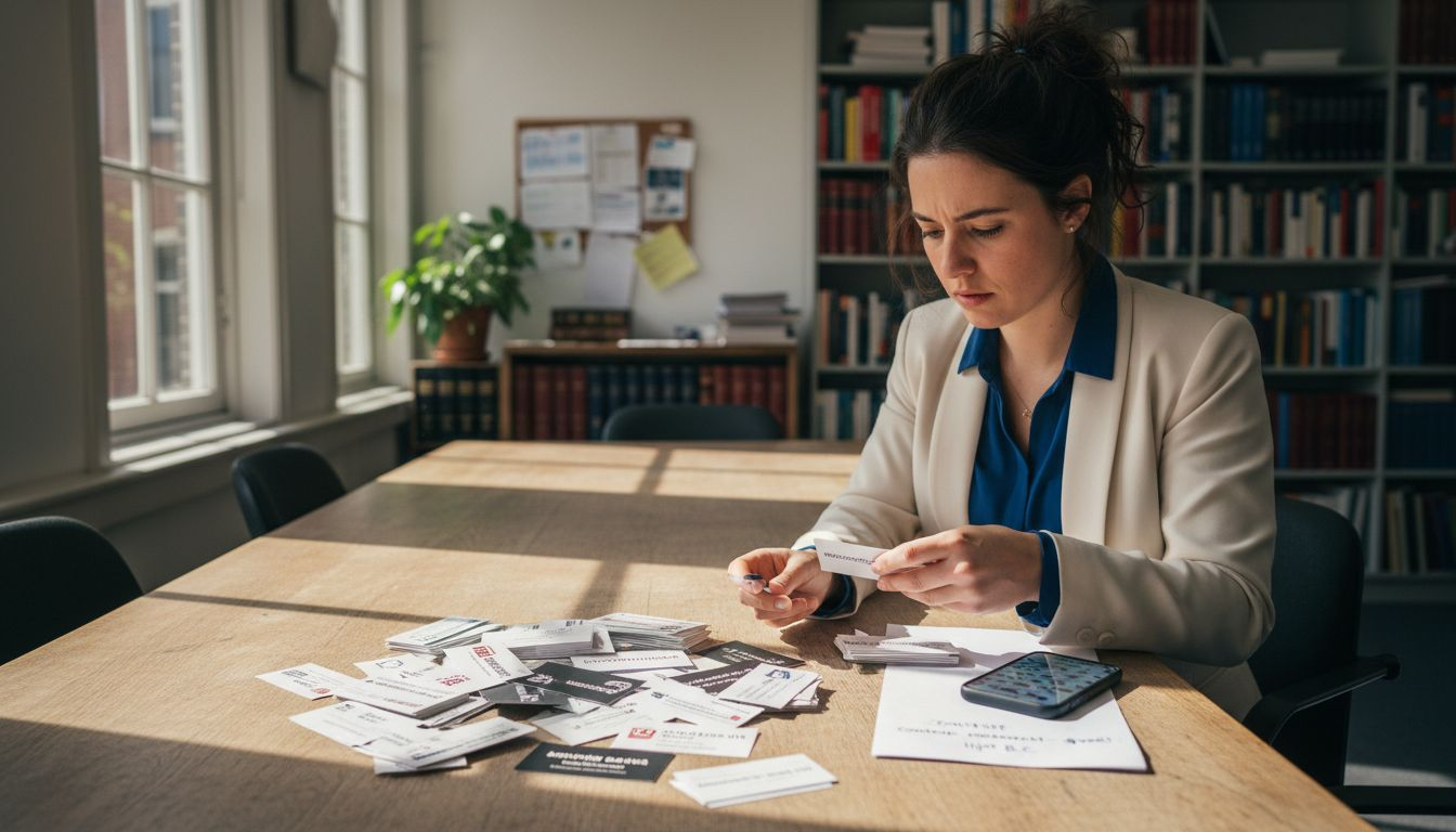 Juridisch medewerker controleert het juiste gebruik van merksymbolen.