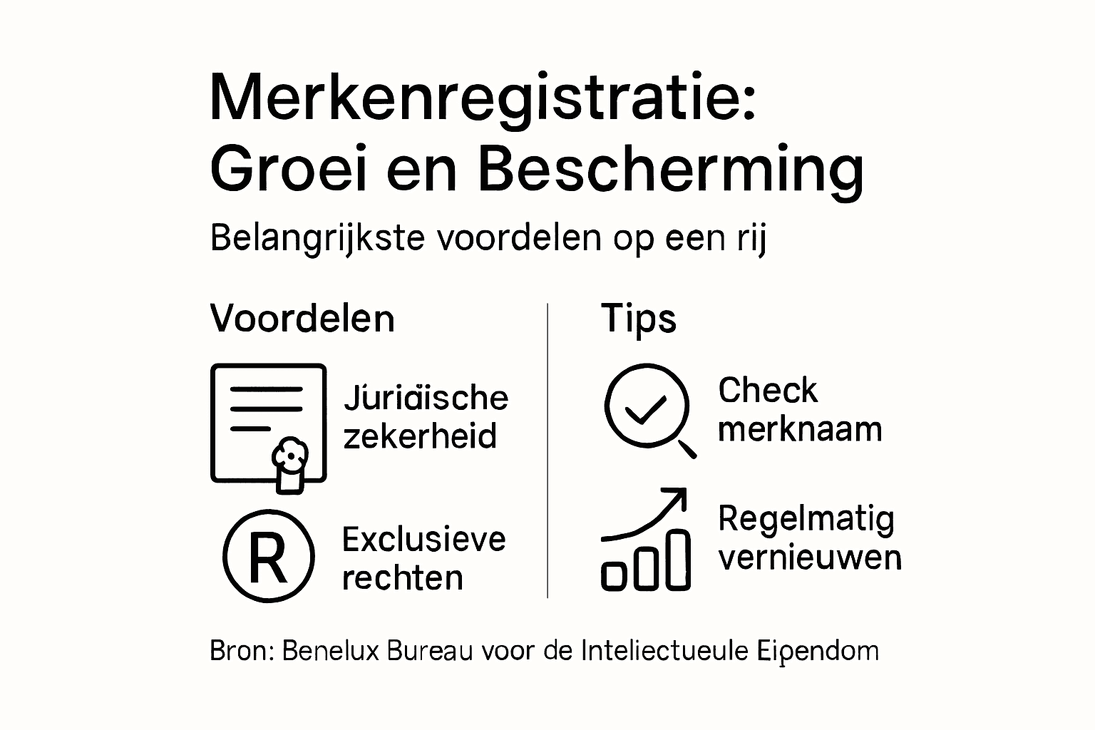 Infographic: Waarom je je merk moet registreren – voordelen en praktische tips