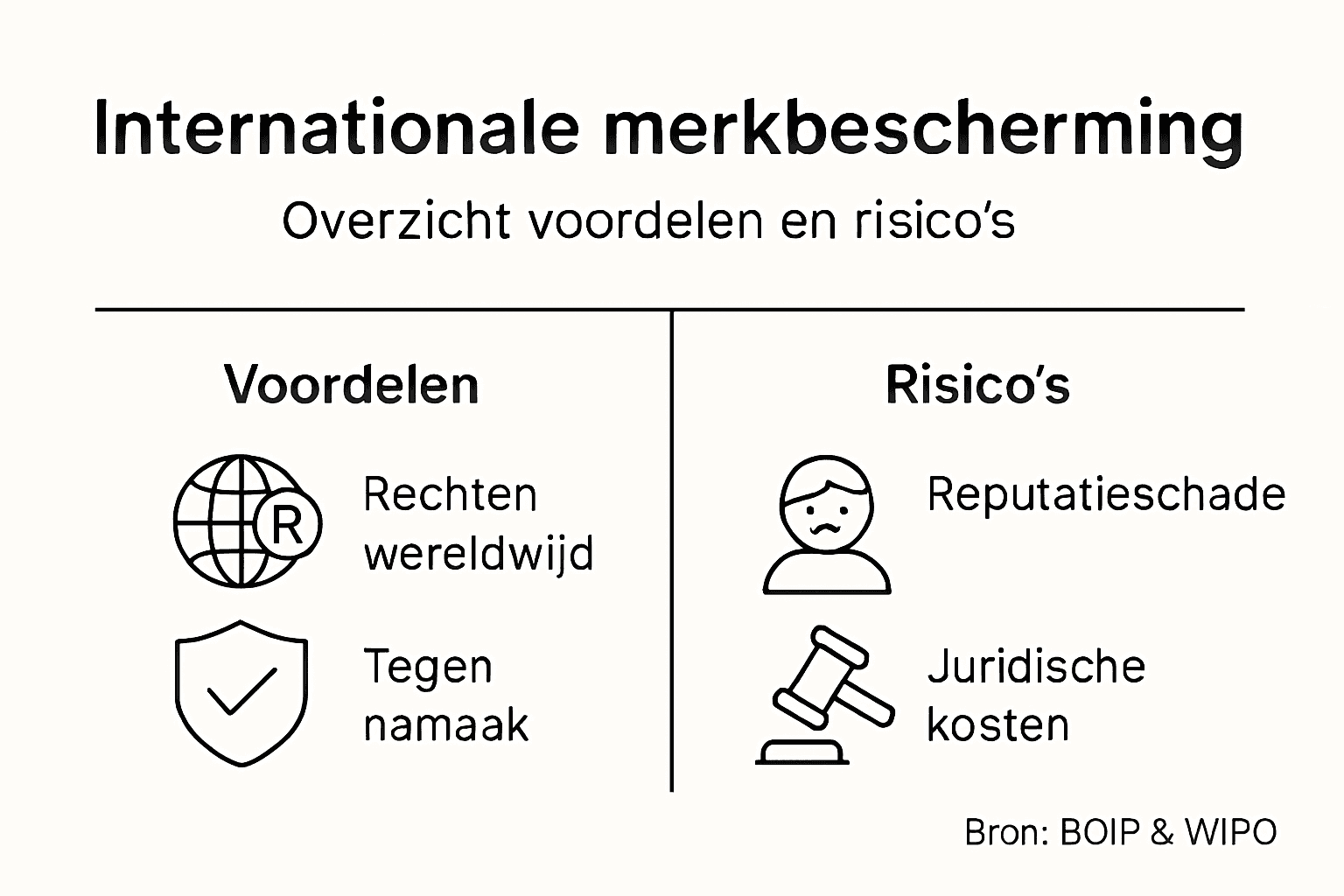 Infographic: De voordelen en valkuilen van internationale merkbescherming