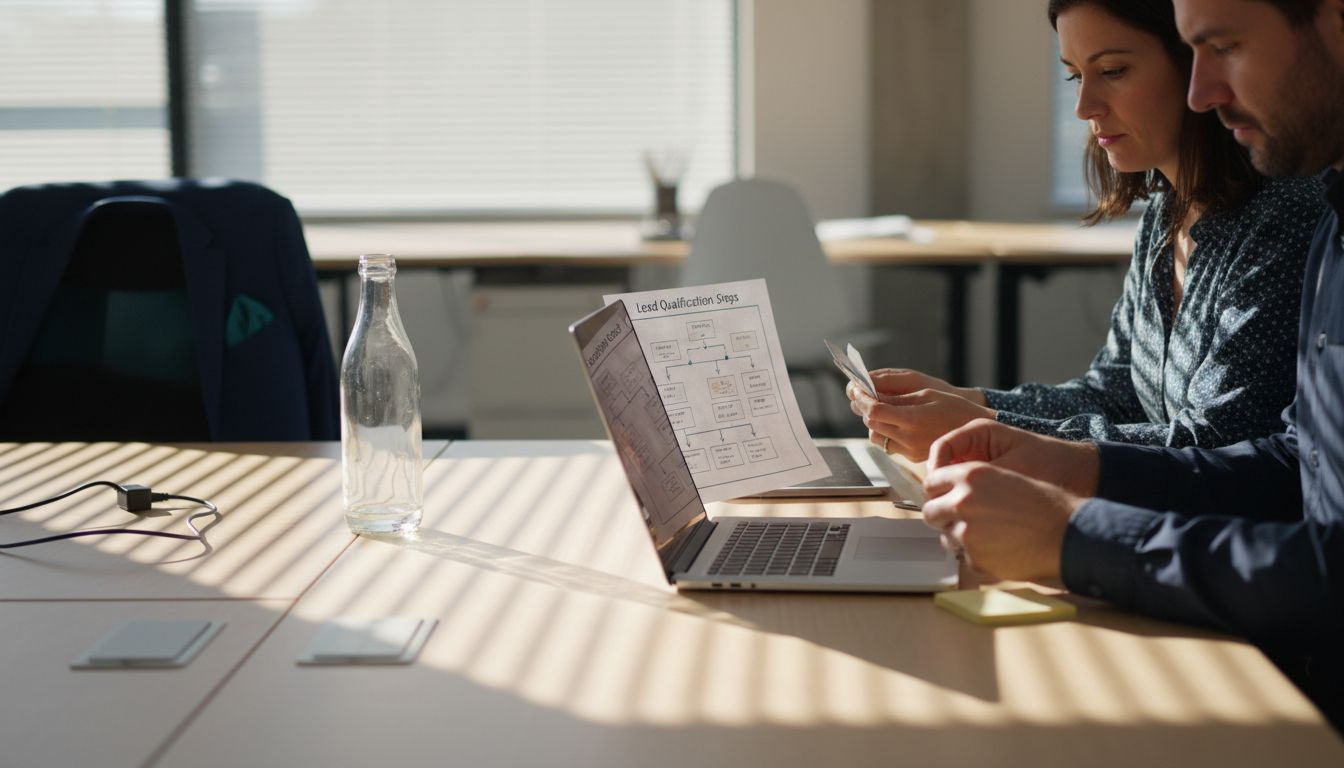 Workspace showing lead generation process in action