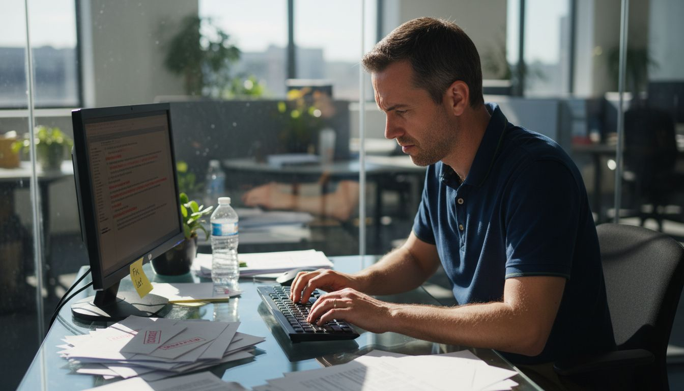 Sales manager handling incorrect B2B data