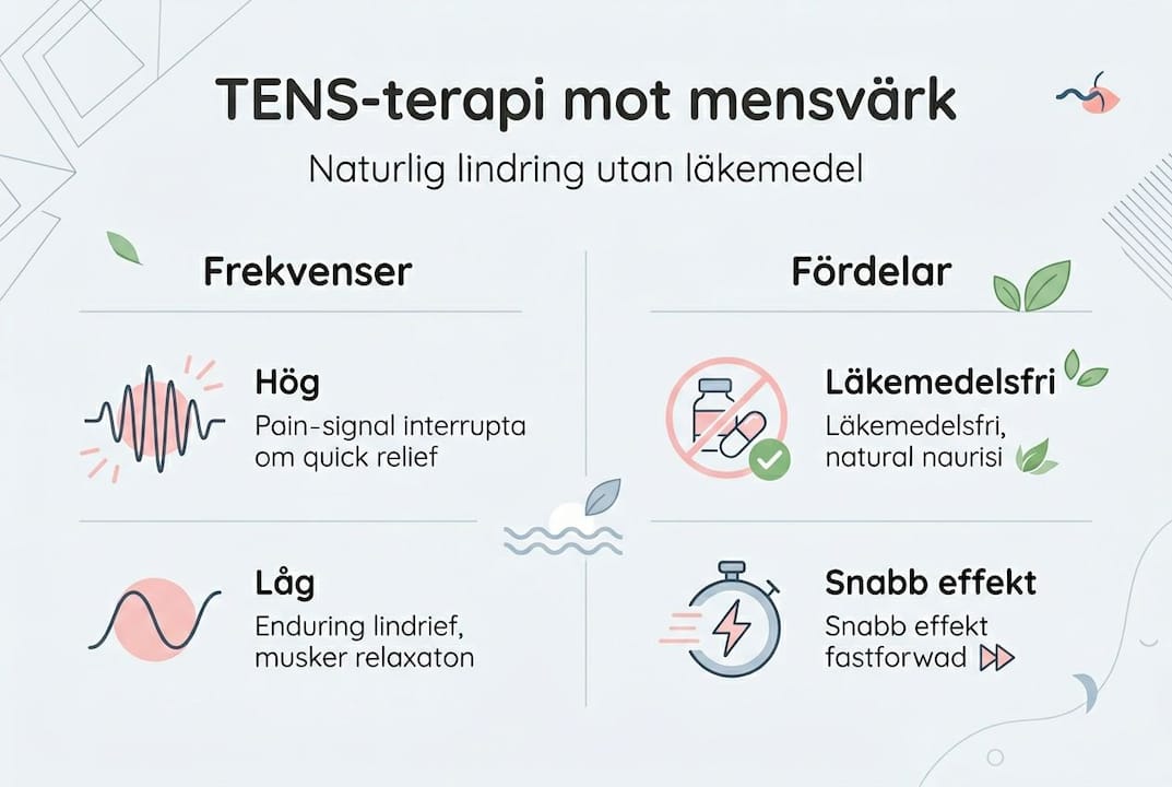 Guide: Så kan TENS lindra mensvärk – allt du behöver veta i en överskådlig infographic