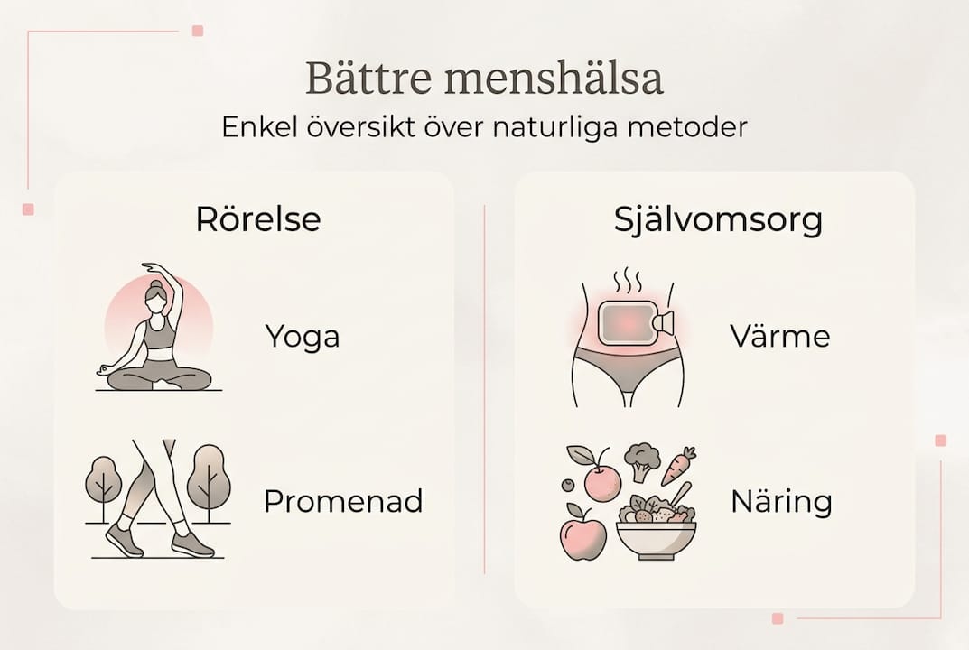 Infografik: Naturliga sätt att ta hand om menshälsan