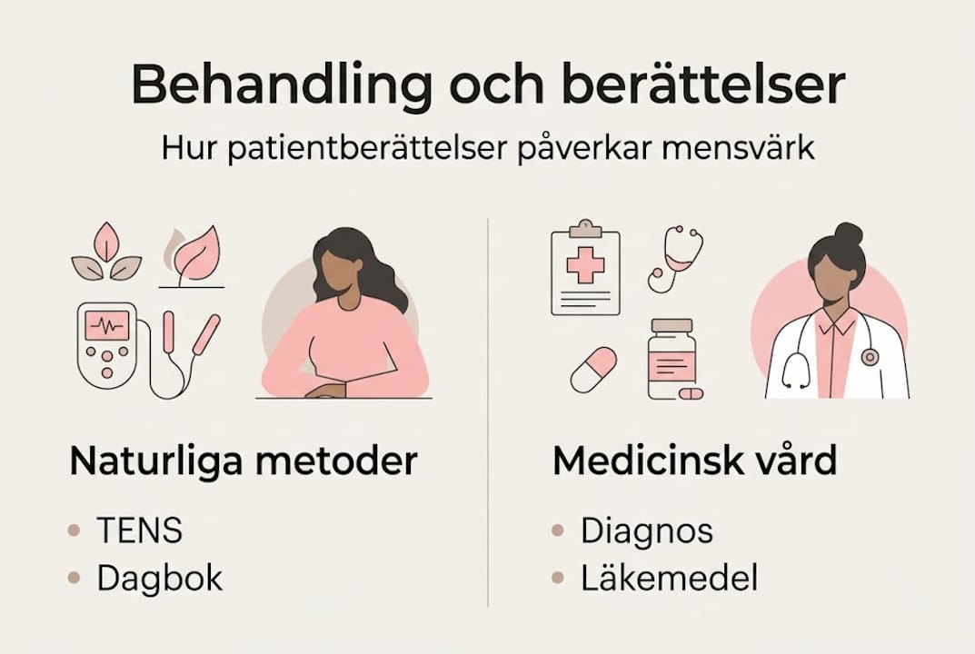 Grafisk översikt: Så hanterar du mensvärk och olika behandlingsalternativ