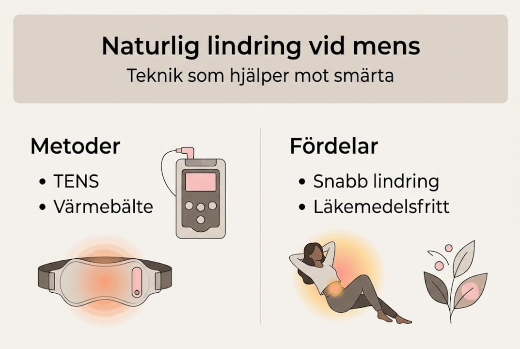 Så lindrar du mensbesvär på naturlig väg – en guide i infografik
