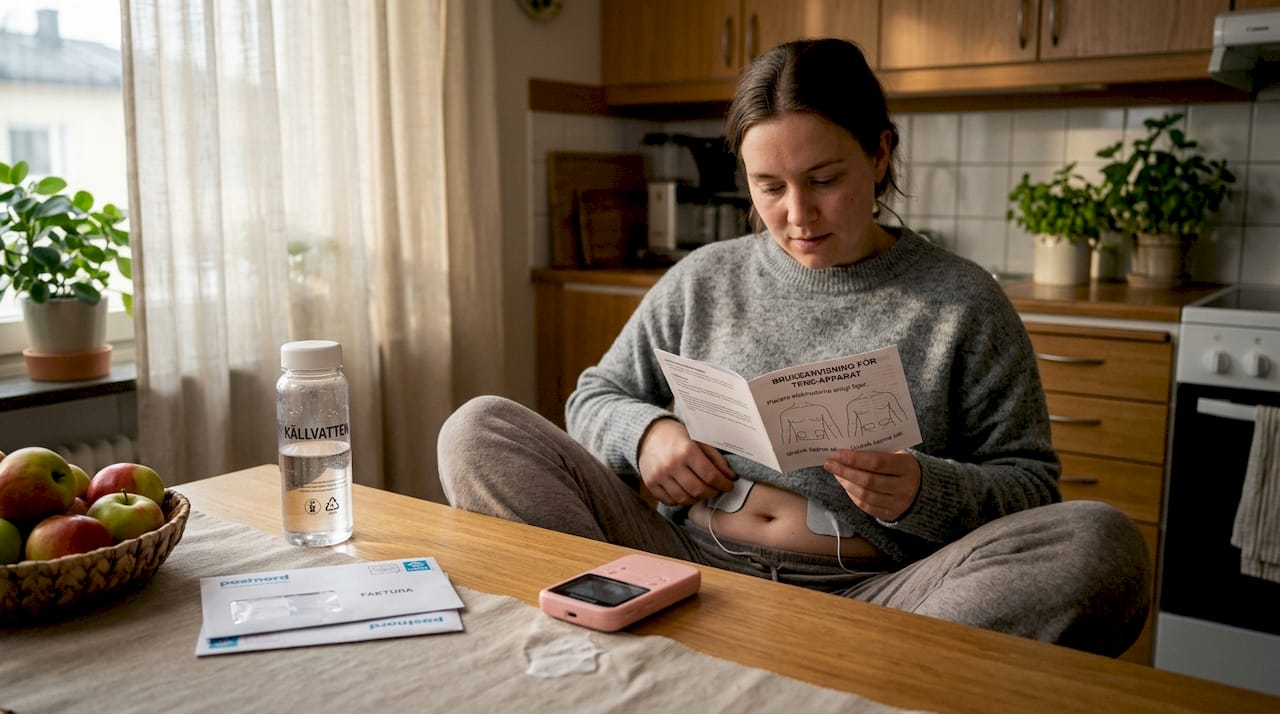 Att använda TENS-apparat hemma mot mensvärk