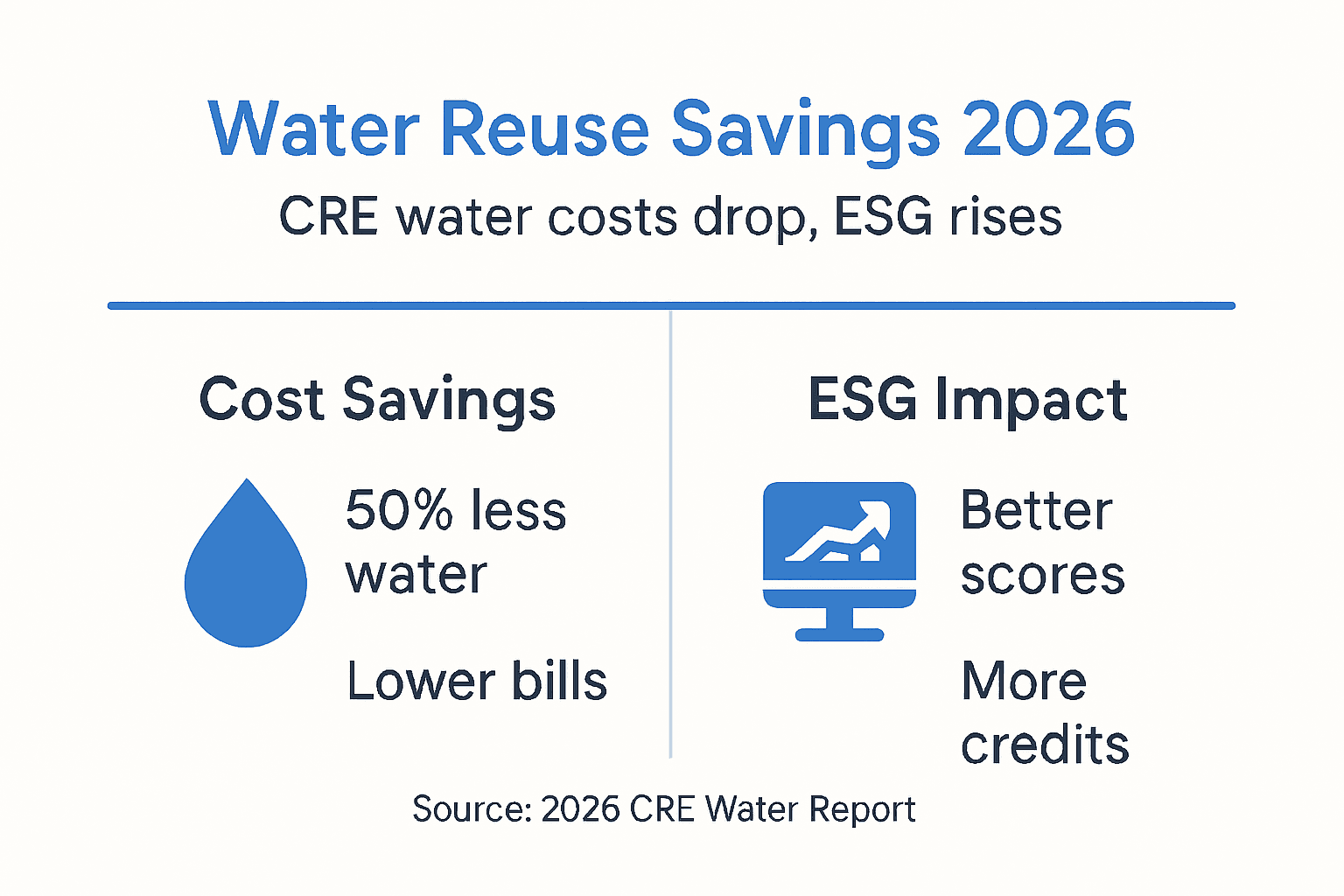 Infographic water reuse cost savings and ESG impact