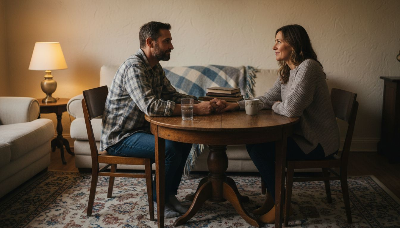 Partners share emotional connection during therapy