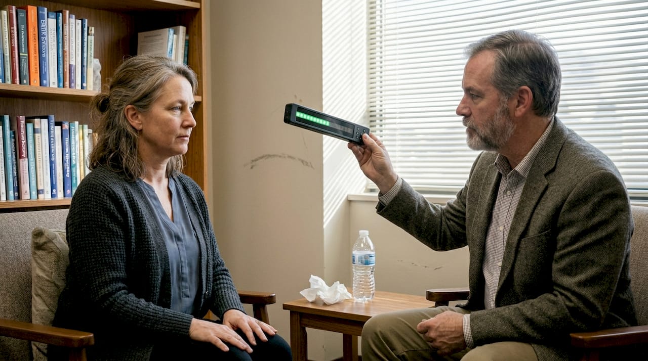 EMDR therapy session in consulting room