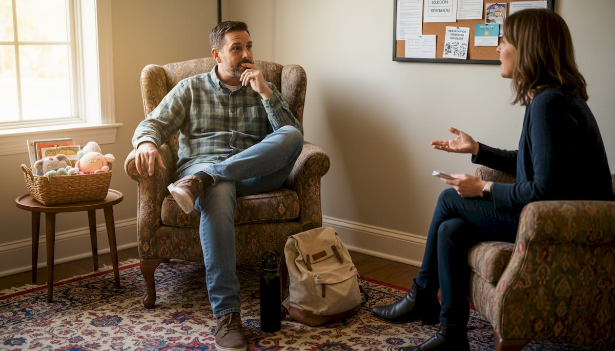 Parent and therapist check-in meeting