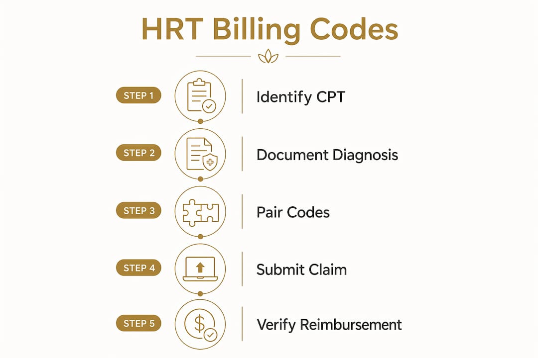 Infographic illustrating the HRT billing process steps