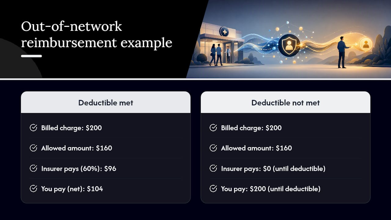 Diagram of reimbursement calculation steps