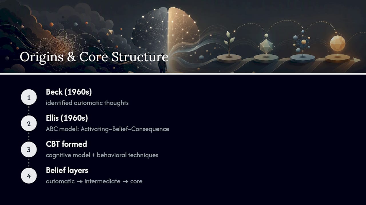 Where Did Cognitive Restructuring Come From? — overview diagram