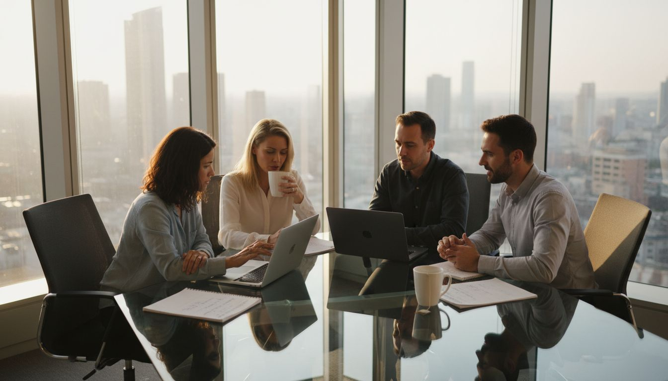 Coworkers planning employee potential checklist