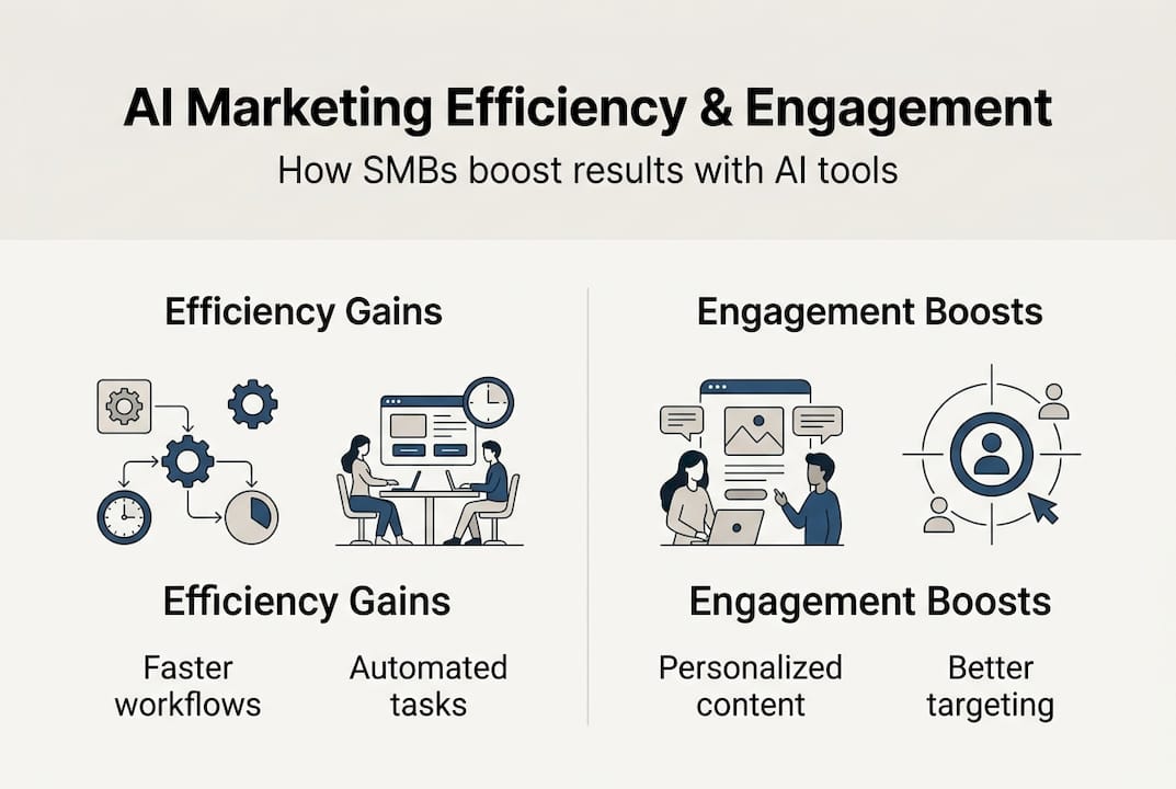 Infographic: AI efficiency and engagement benefits