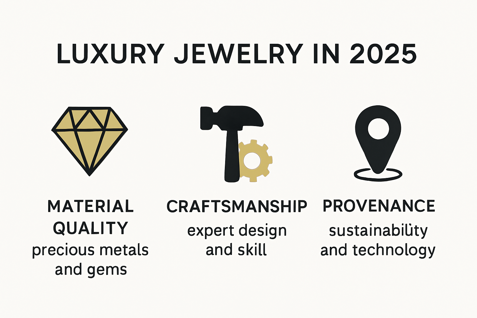 Defining elements of luxury jewelry in 2025