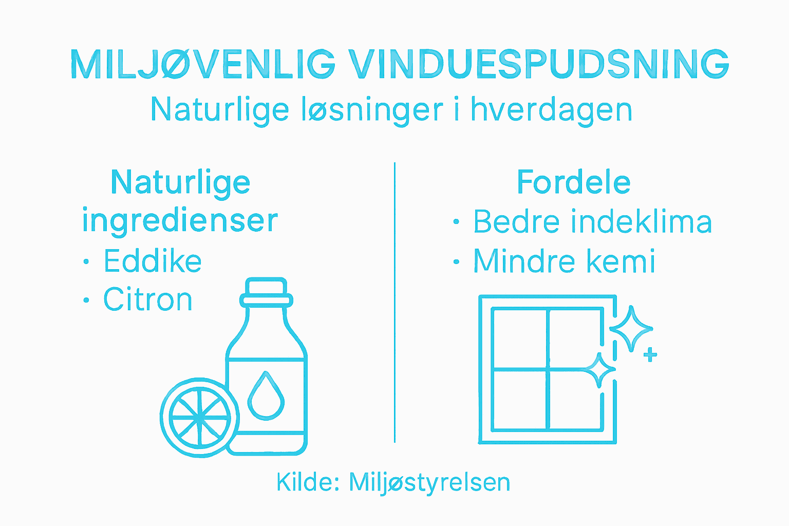 Sådan gør du vinduespudsning mere miljøvenlig – en visuel guide