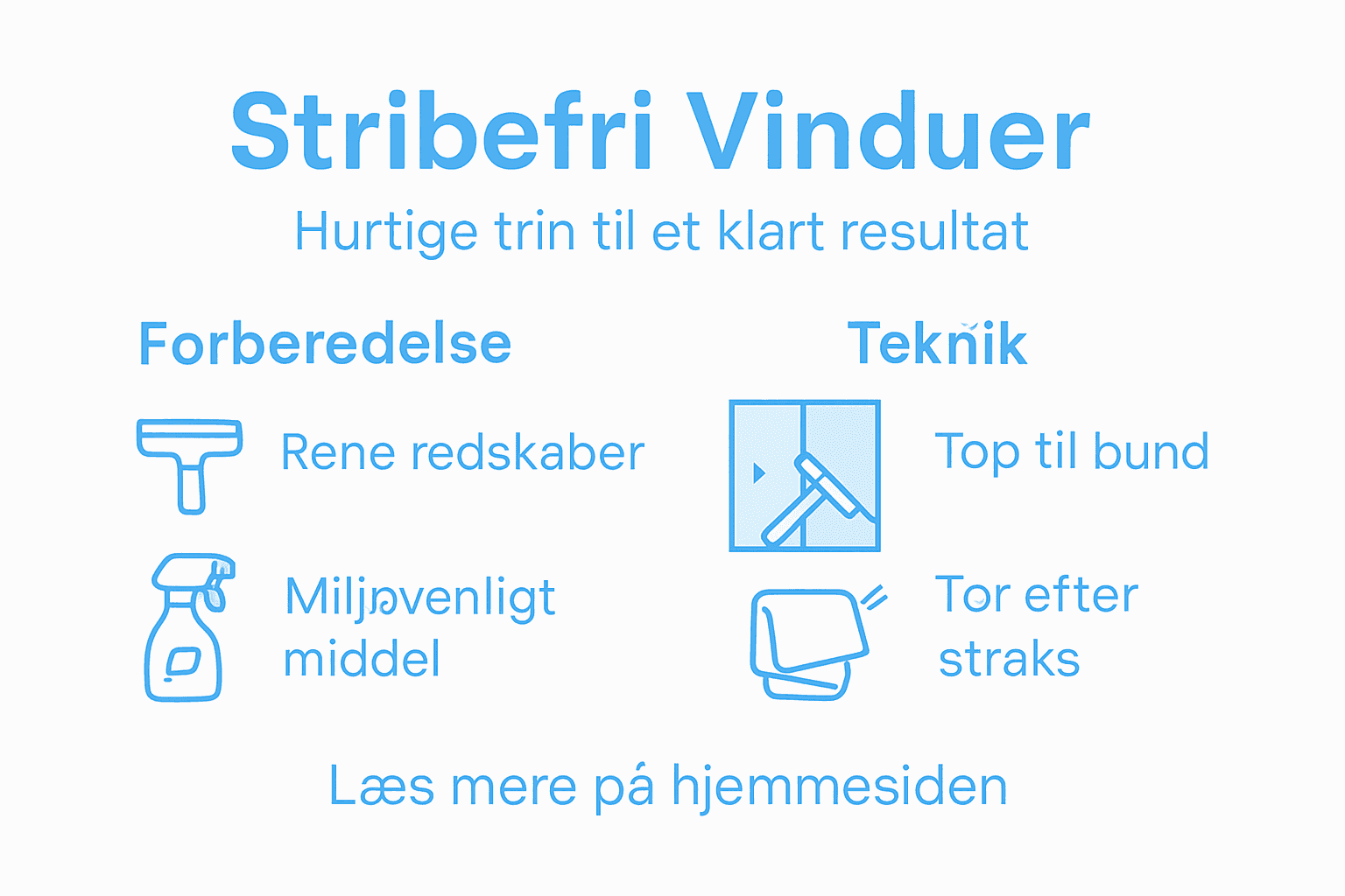 Guide: Sådan får du skinnende rene vinduer uden striber – trin for trin