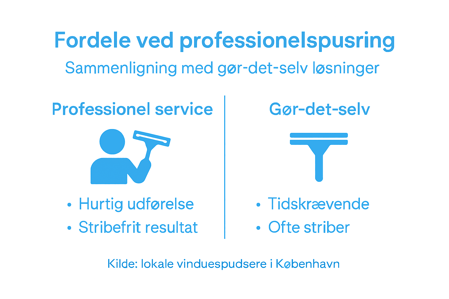 Infografik: Fordele ved at vælge en professionel vinduespudser frem for at gøre det selv