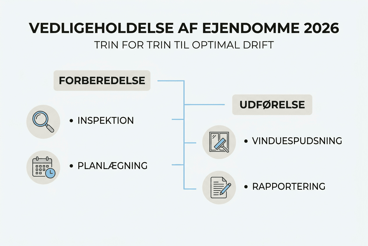 Oversigt: Sådan holder du din ejendom i topform – trin for trin