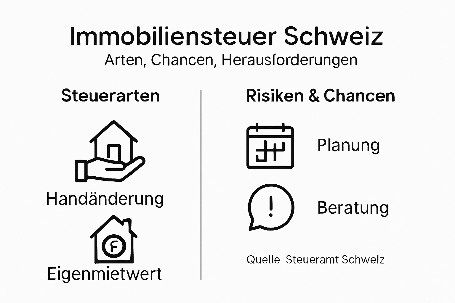 Übersicht: Schweizer Immobiliensteuern – Welche Möglichkeiten bieten sich?