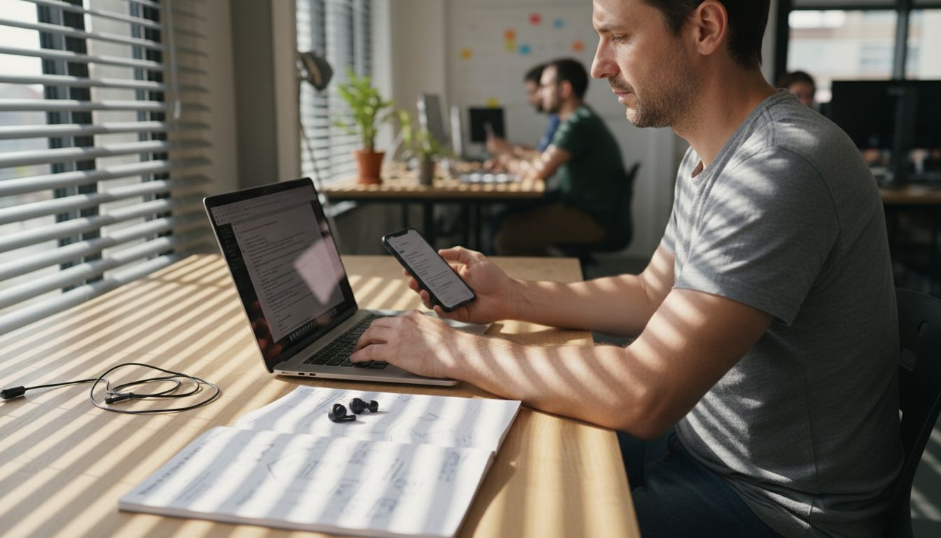 Passionné par le développement mobile, je navigue au quotidien entre mon ordinateur et mon smartphone pour donner vie à de nouvelles applications.