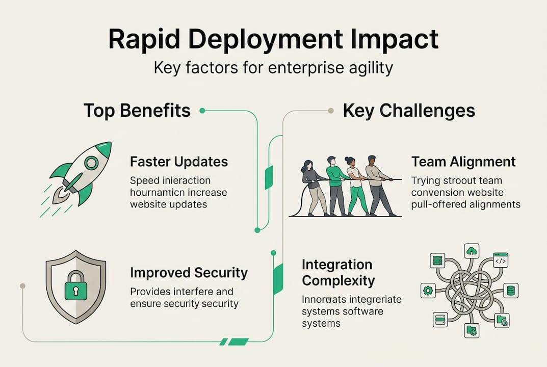Infographic rapid deployment benefits and challenges