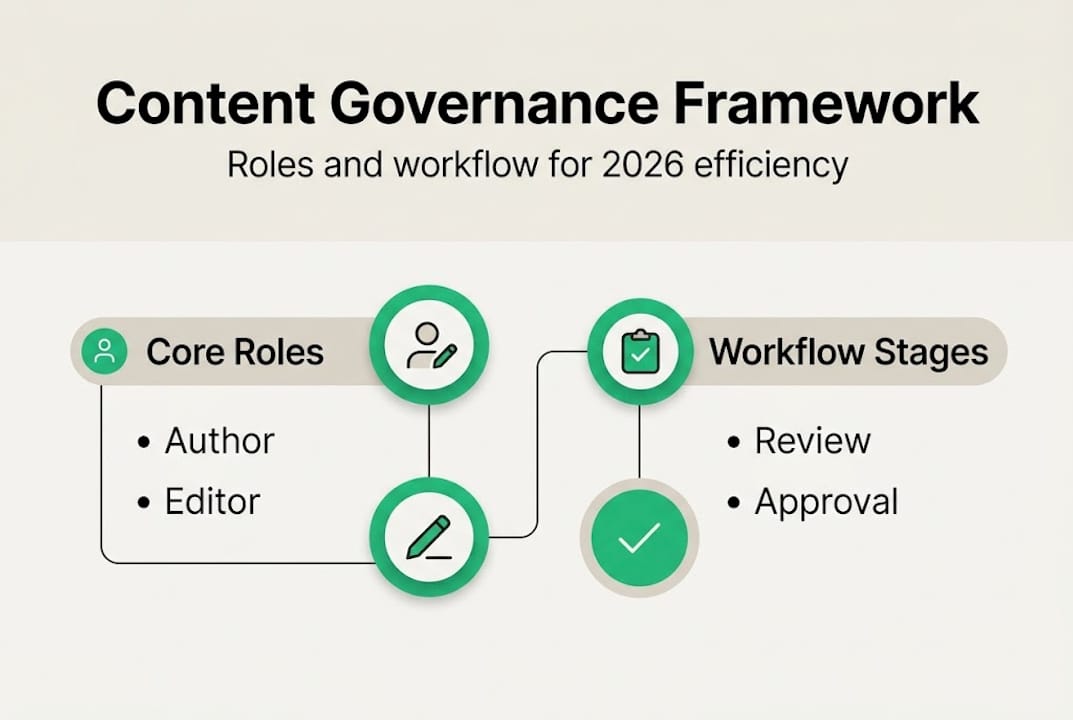 Infographic shows content governance framework