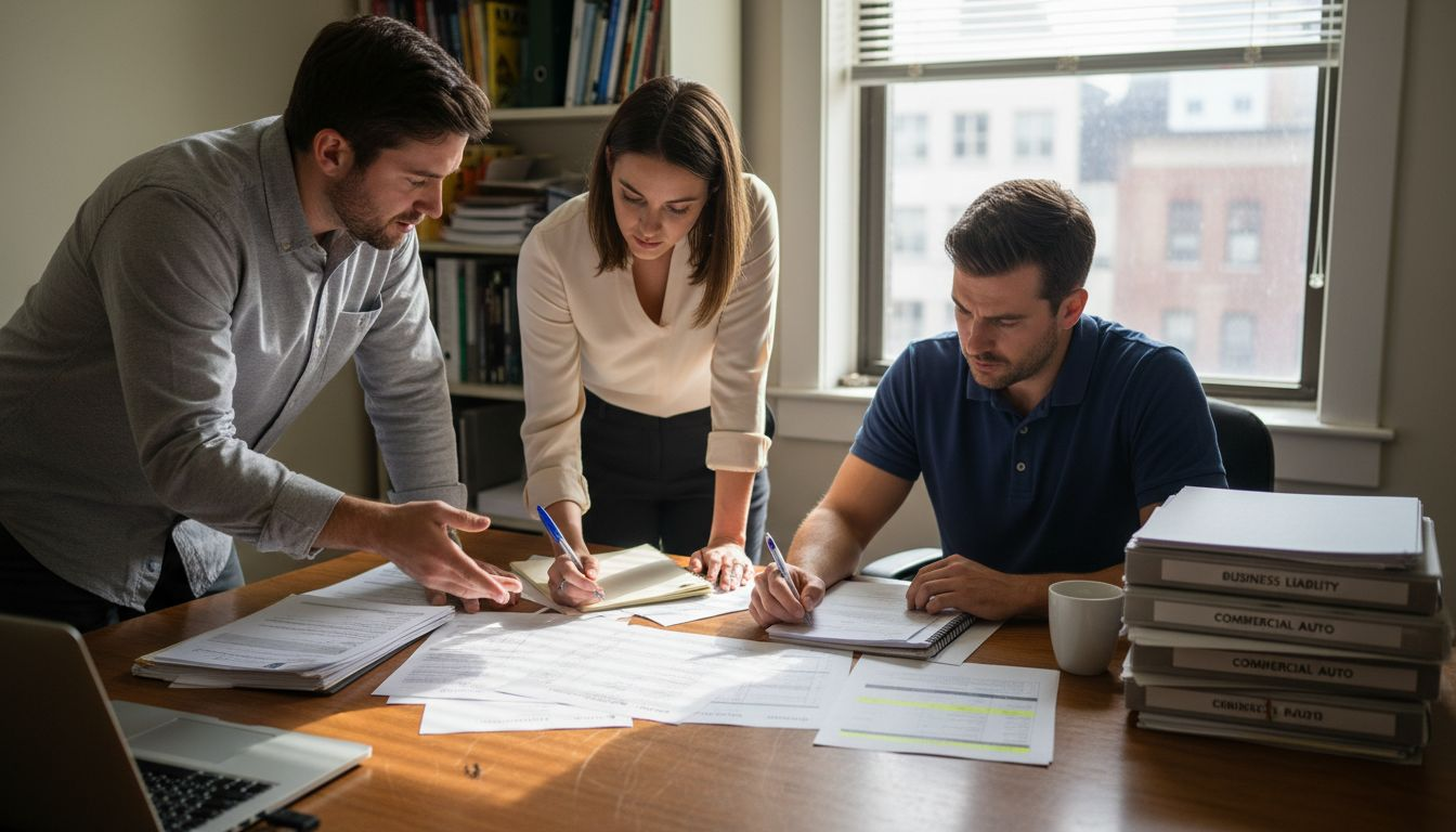 Small business owners planning insurance pooling