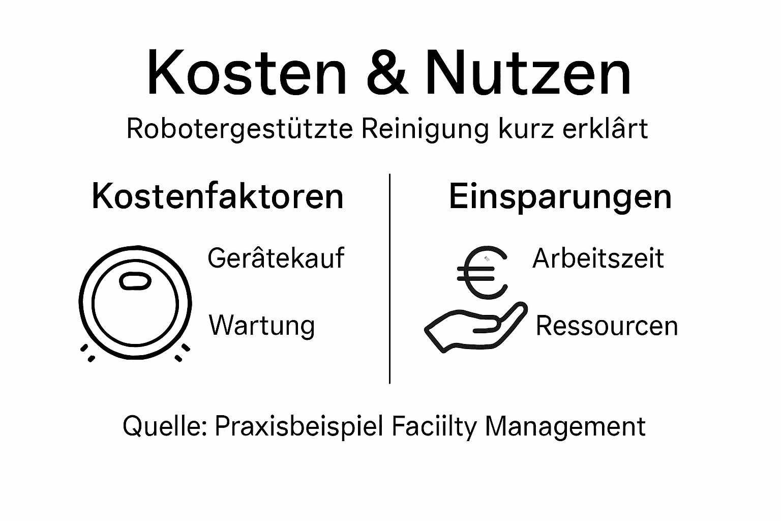 Robotergestützte Reinigung – Effizienz für Facility Management 3 Übersicht: Wie lohnen sich Reinigungsroboter? Kosten, Vorteile und Einsparpotenzial im Vergleich