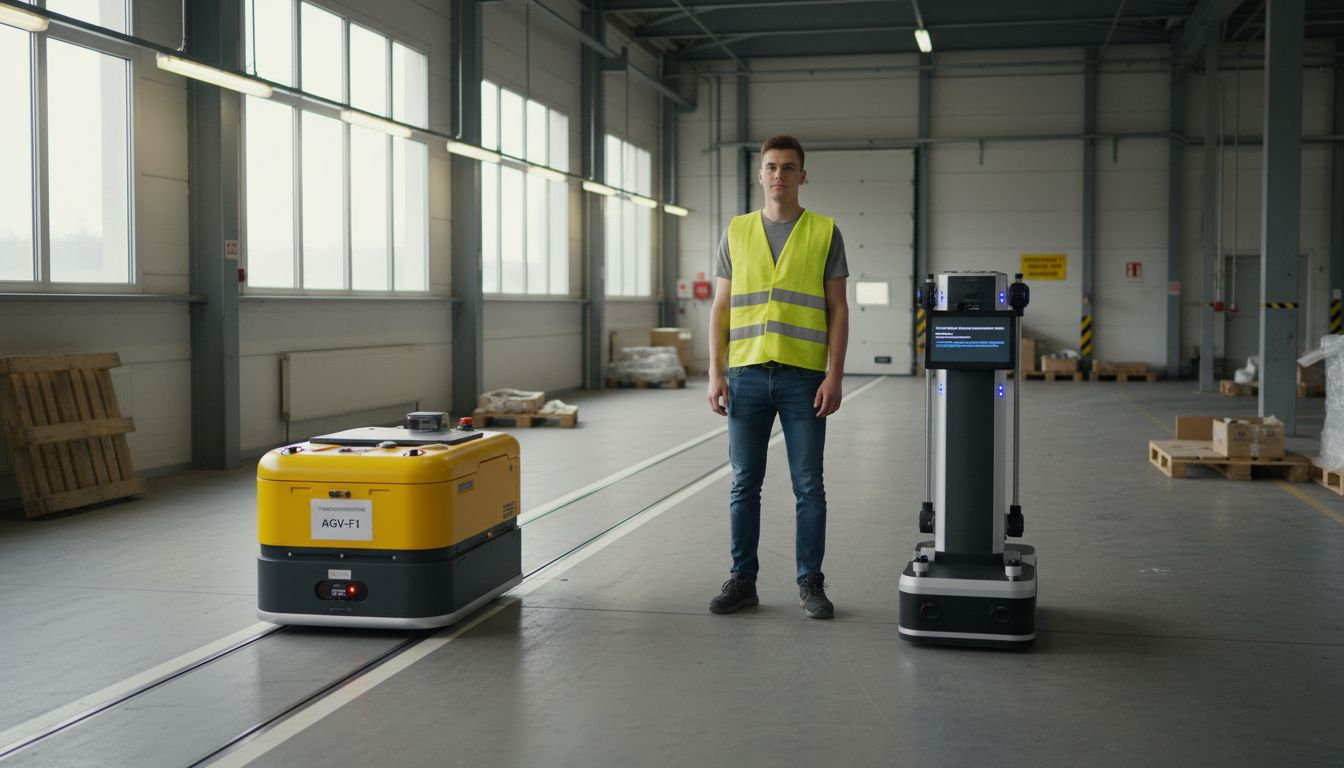 Vergleich: Menschliche Logistikfachkräfte versus automatisierte Transportlösungen wie AGV und AMR
