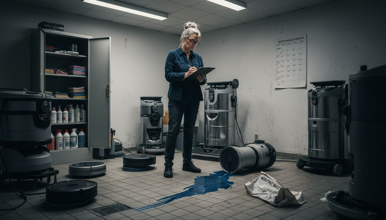 Wartung von Reinigungsrobotern: Effizienz und Langlebigkeit 3 Der Gebäudemanager behält den Überblick über die Wartungsaufgaben der eingesetzten Serviceroboter.