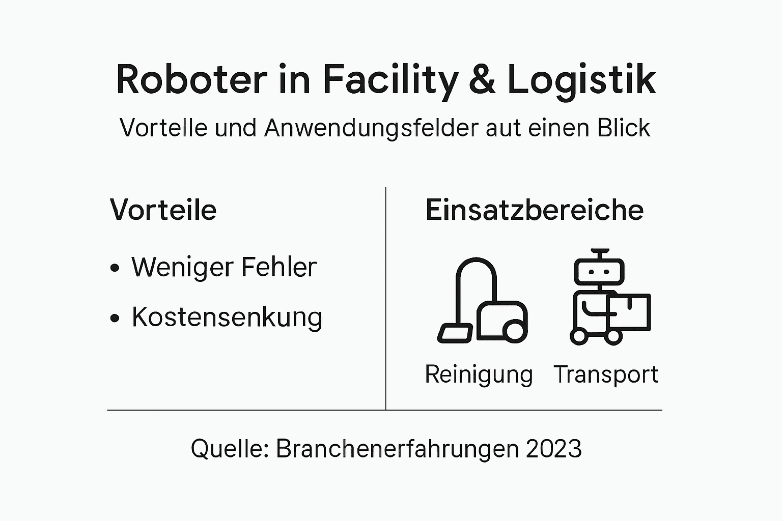 Infografik: Wie Roboter die Prozessoptimierung vorantreiben – Vorteile und Anwendungsgebiete auf einen Blick