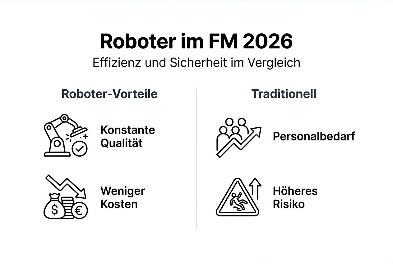 Vorteile von Service-Robotern im Facility Management 2026 3 Grafik: Die wichtigsten Vorteile von Servicerobotern auf einen Blick