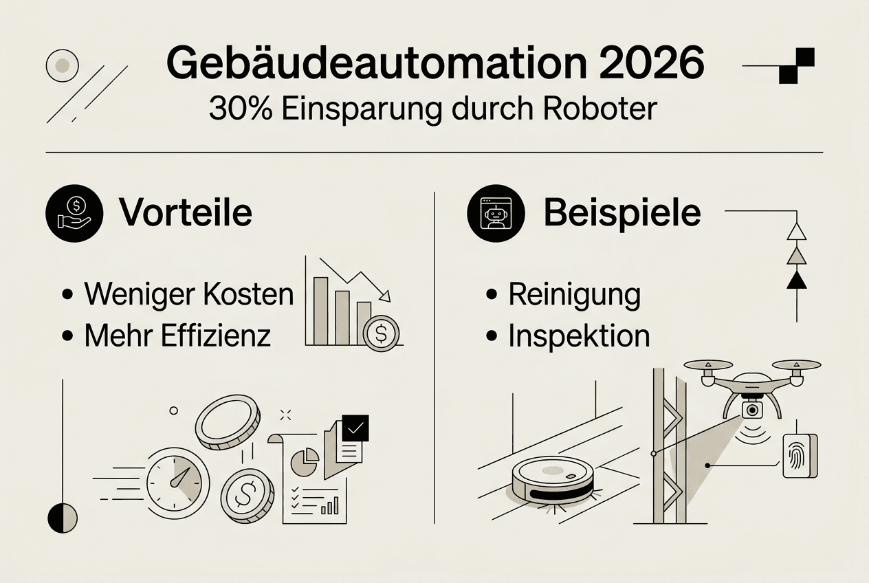 Grafik: So sparen Unternehmen mit Robotern bis zu 30 Prozent der Kosten ein