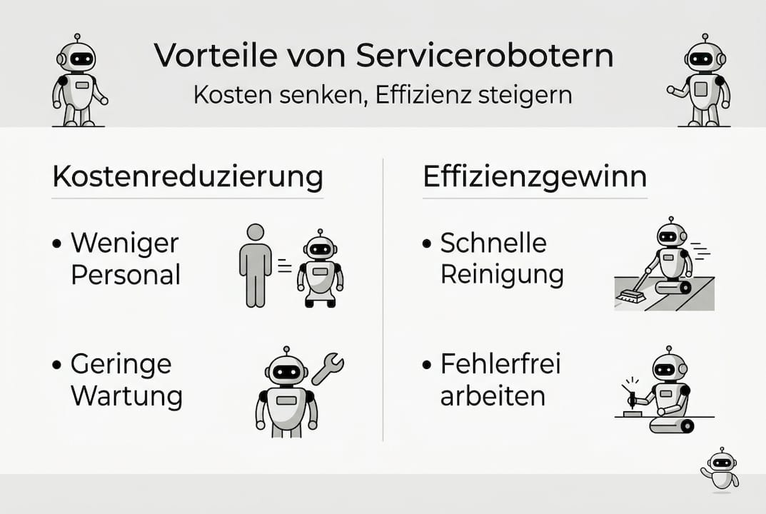 Infografik: Warum Serviceroboter für Unternehmen unverzichtbar werden