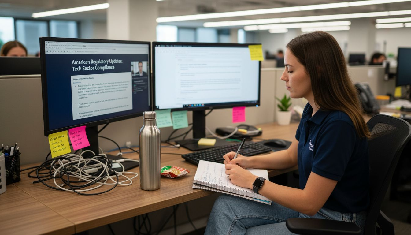 Engineer watching webinar and taking notes